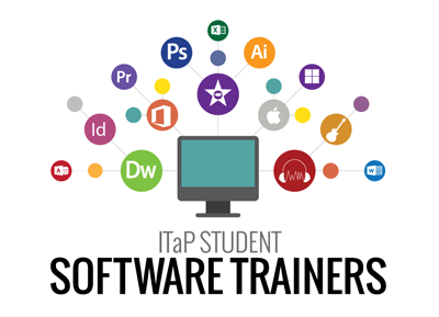 Designed fliers and social media graphics for the ITAP Student Trainers. These fliers were designed to promote the free open workshops that the trainers provided.